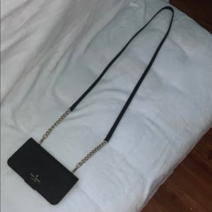 Kate side IPhone XS folio crossbody case